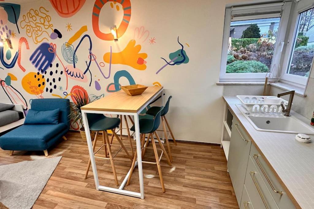 La Fresque D'Heloise - Appartement 1 Chambre 2 Lits Doubles Péruwelz Exterior foto